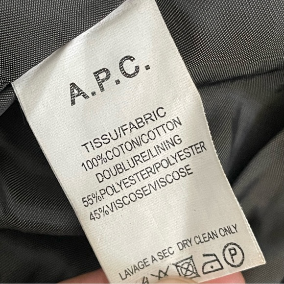 A.P.C Forest Green Bomber Jacket Size XS - Picture 7 of 9